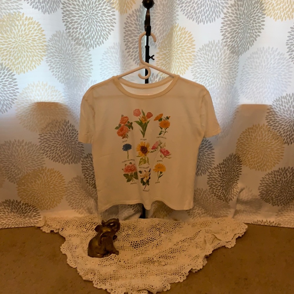 Large Floral Chart Tee